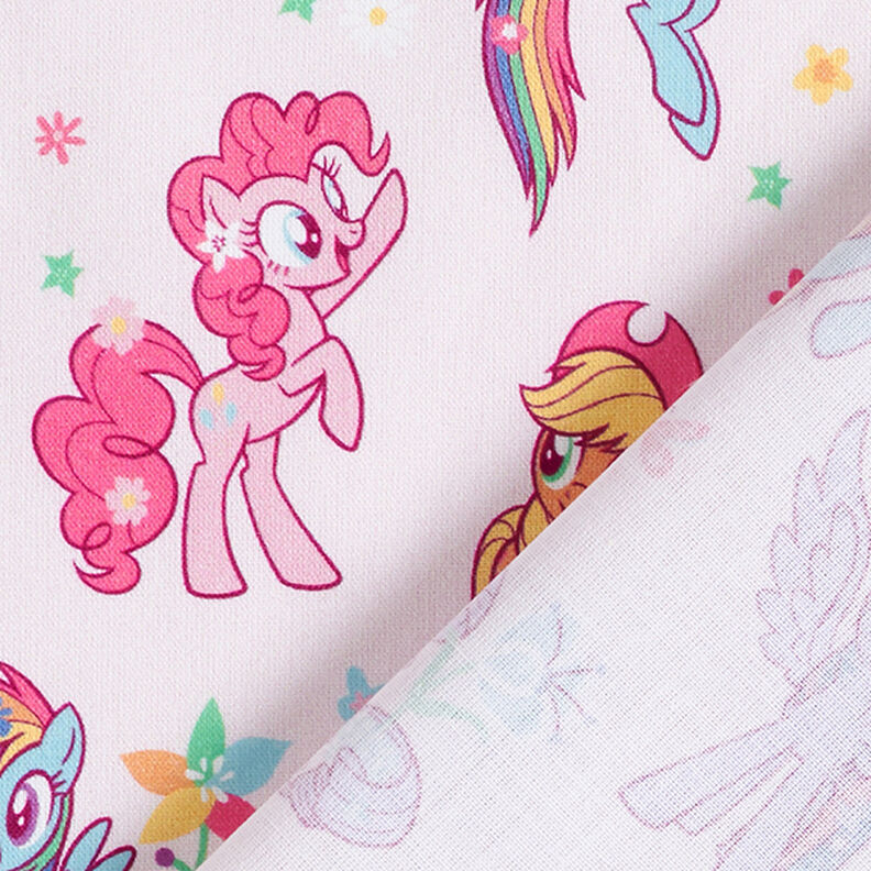 Bomuldspoplin Licensstof My Little Pony i haven | Hasbro – rosé,  image number 4