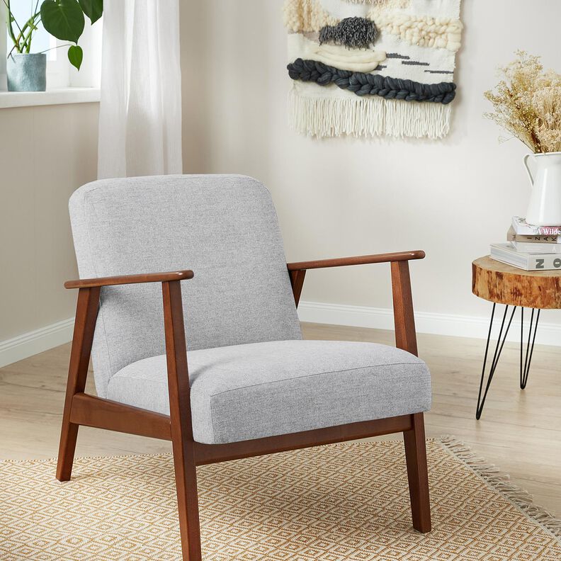 Polsterstof blødt stof – sølvgrå,  image number 5