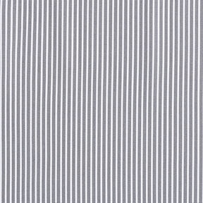 Bomuldspoplin Striber – grå/hvid, 