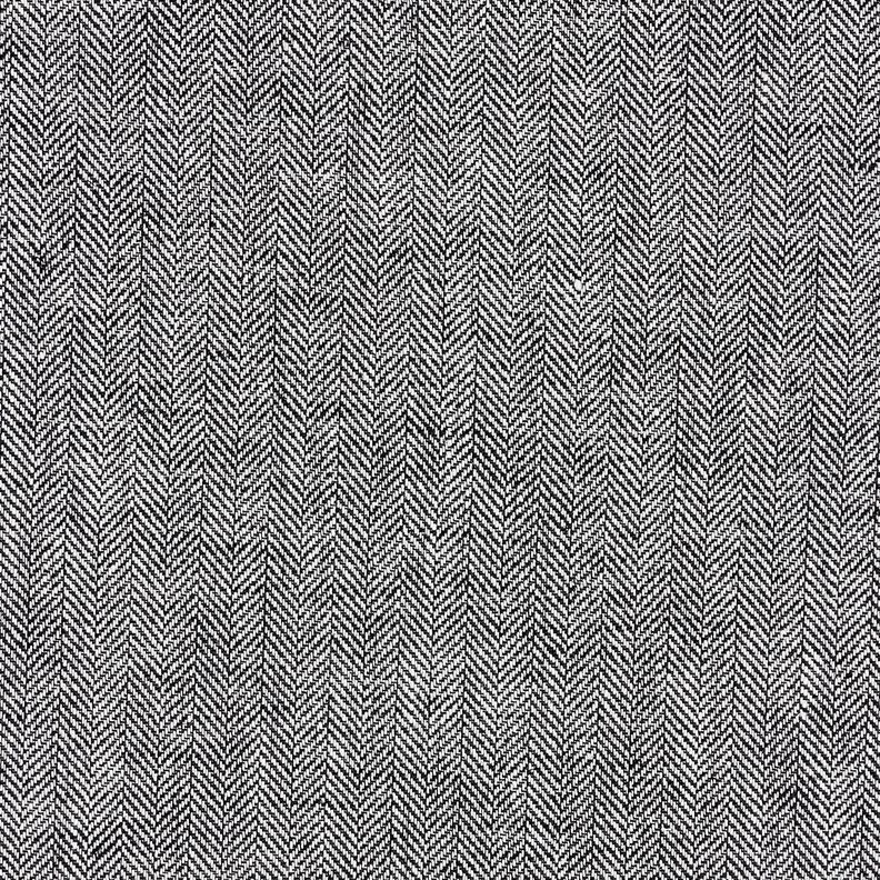 Hør-bomulds-miks sildeben – sort,  image number 1