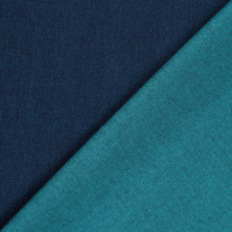 Denim-bomuldsblanding, melange – havblå,  image number 3