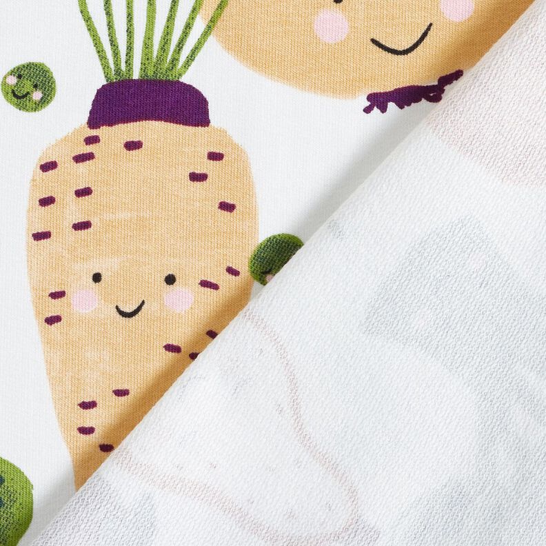 French Terry Sommersweat Glade gr&oslash;ntsager &ndash; elfenben,  image number 4