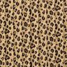 Musselin Quiltstof Leopardmønster – beige/sort,  thumbnail number 1