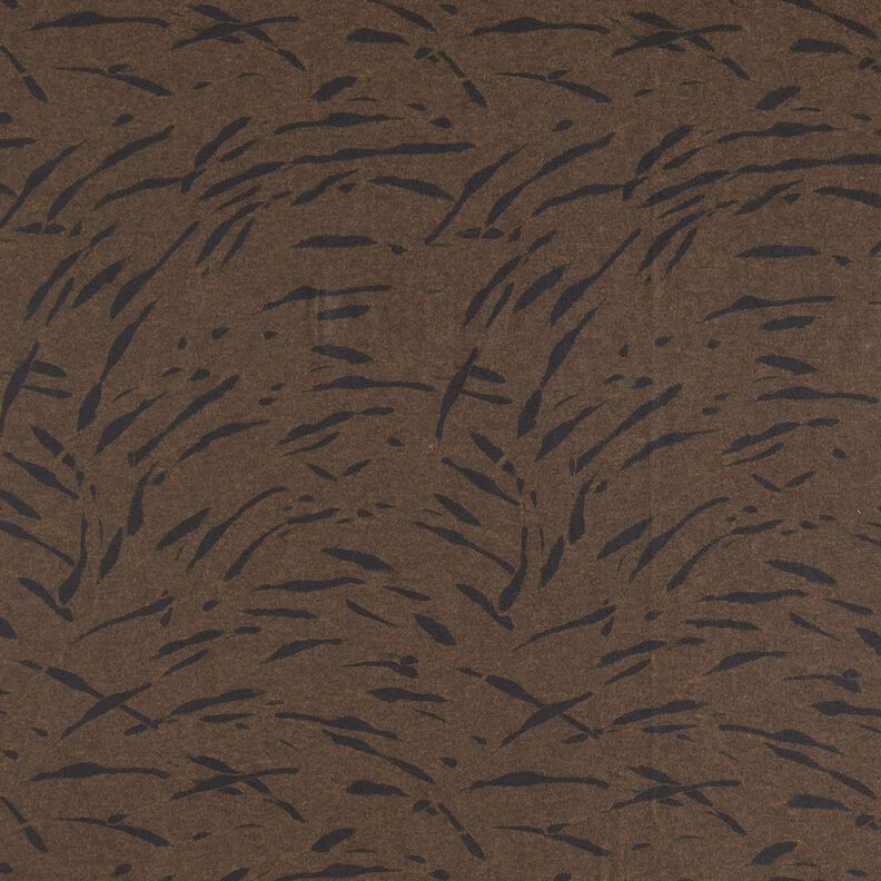 Romanit jersey ru abstrakte striber – sortbrun,  image number 1