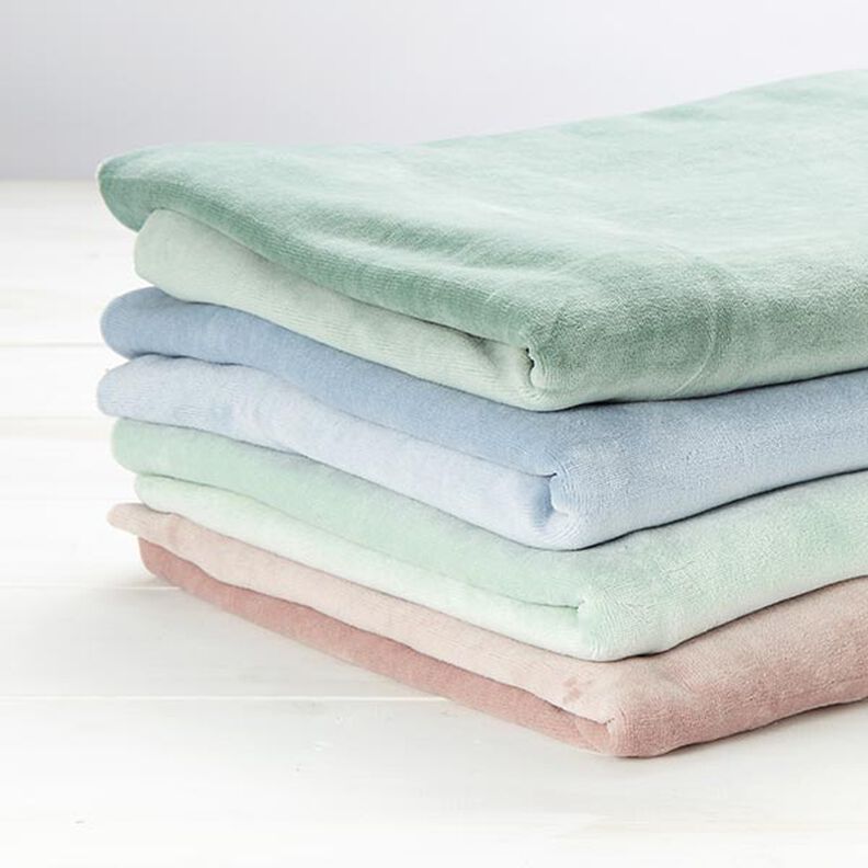 Nicki stof Ensfarvet – mørkegrøn,  image number 5