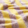 Frottéstof Bambus blokstriber – gul/syren,  thumbnail number 3