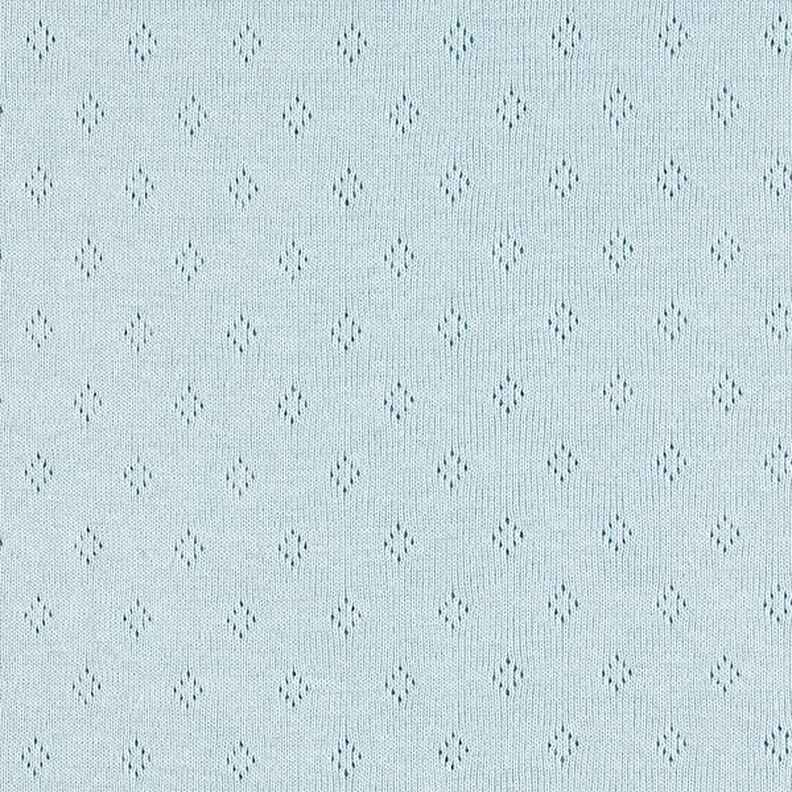 Finstrikjersey med hulmønster – lyseblå,  image number 1