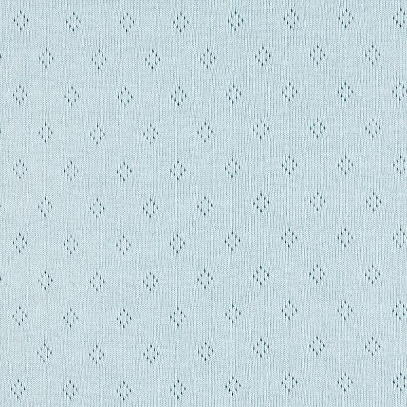Finstrikjersey med hulmønster – lyseblå,  image number 1