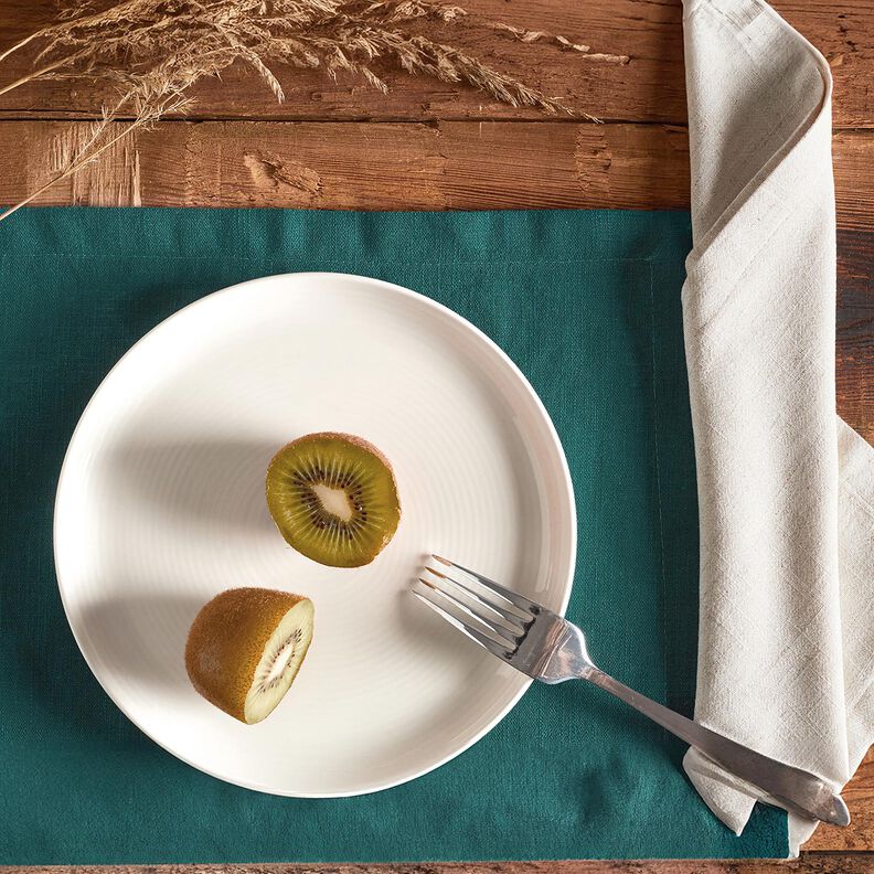 Hørstof Ramie-miks medium – lys olivengrøn,  image number 7