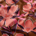 Bomuldssatin magnolier | Nerida Hansen – mellembrun, 