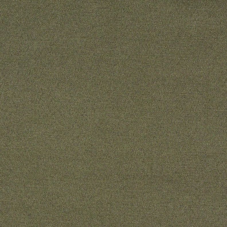 Satin bomuldsblanding ensfarvet – kaki,  image number 4