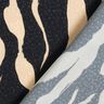 Viskosestof abstrakt zebramønster – sort/lysebeige,  thumbnail number 4