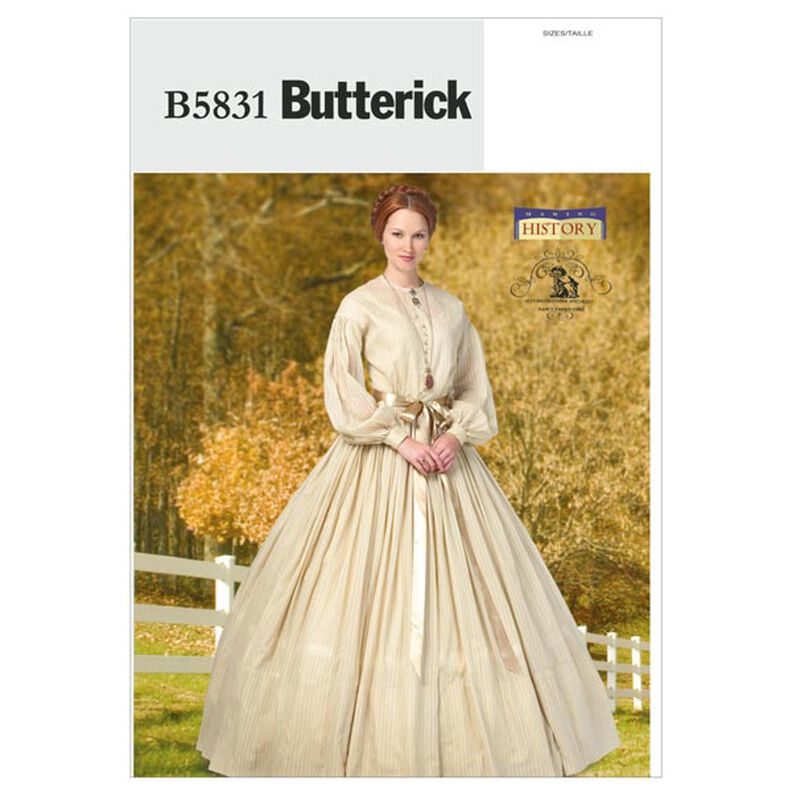 Historisk kostume, Butterick 5831|34 - 42,  image number 1