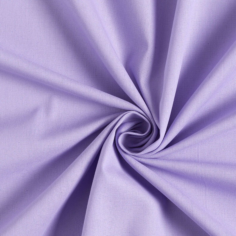 Bomuldsstof Cretonne Ensfarvet – syren,  image number 1