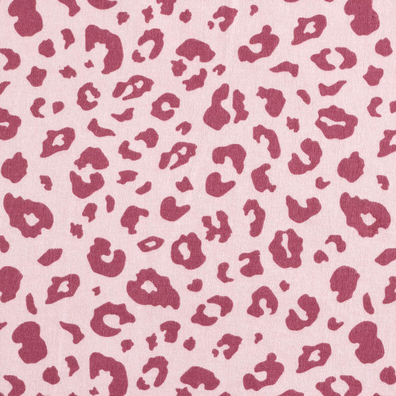 Bomuldsflonel leopardprint &ndash; rosa/pink,  image number 1
