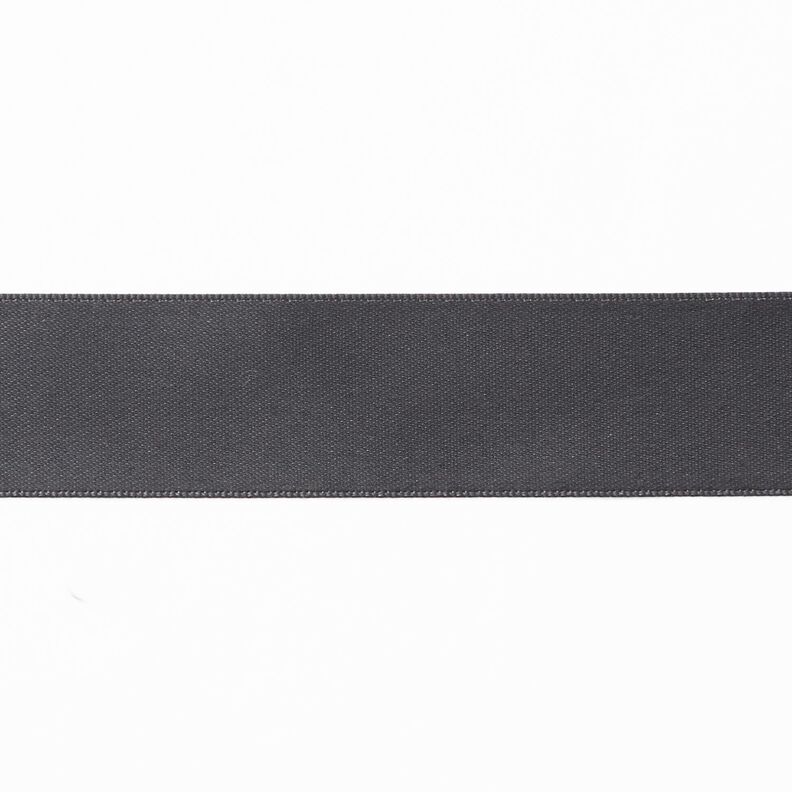 Satinbånd [25 mm] – mørkegrå,  image number 1
