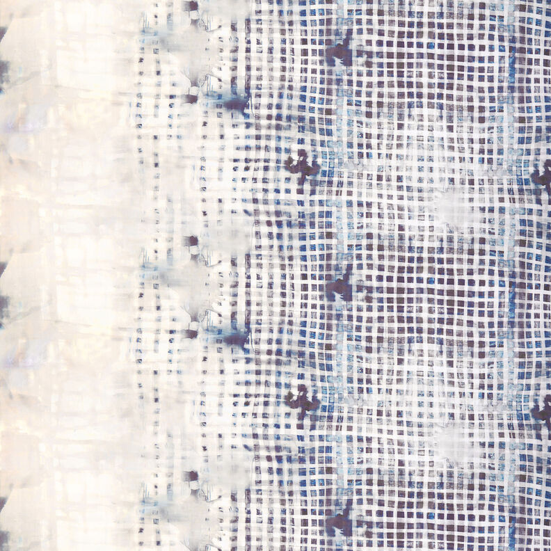 GOTS Bomuldsbatist bordurestof tern med farveforløb | TCC x LOOKS by Wolfgang Joop – marineblå,  image number 1