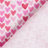Bomuldspoplin, akvarelhjerter – hvid,  thumbnail number 4