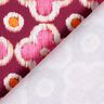 Dekorationsstof Canvas broderi-look – bordeaux/pink,  thumbnail number 4