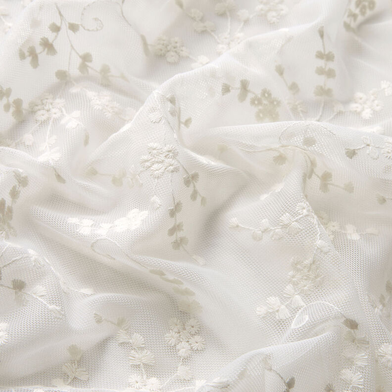 Tylblonde små blomster – hvid,  image number 2