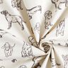 Dekorationsstof Canvas hunde – creme/grå,  thumbnail number 3