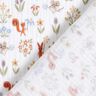 Musselin/Dobbelt-Crincle stof Egern og mus – hvid,  thumbnail number 4