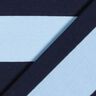 Bomuldsjersey blokstriber – lyseblå/marineblå,  thumbnail number 4