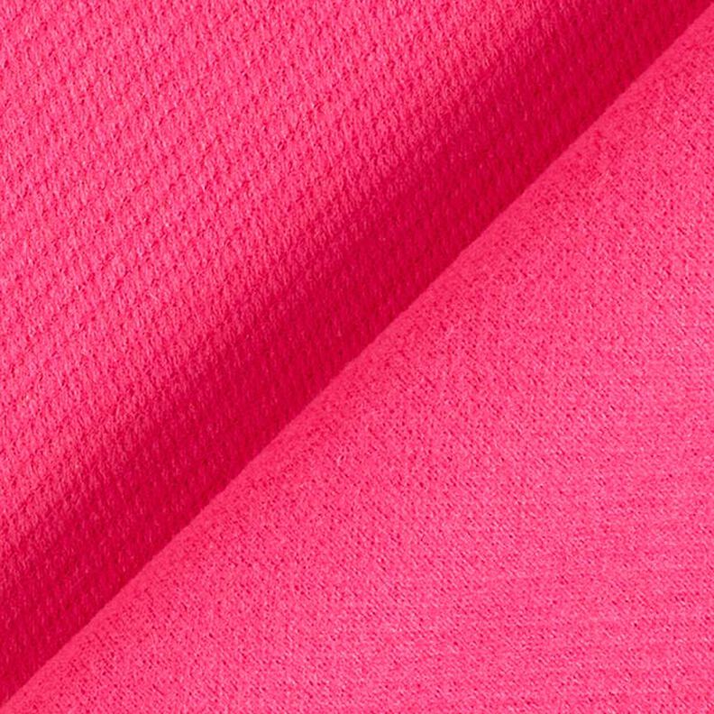 Frakkestof uldblanding ensfarvet – intens pink,  image number 3