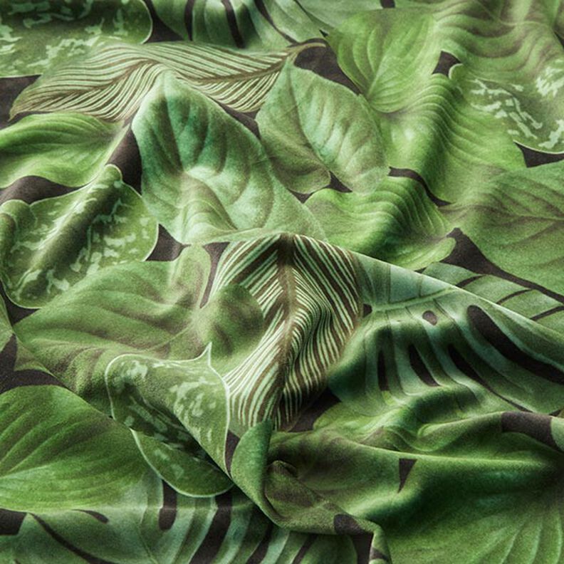 Dekorationsfløjl Premium Planter krat – grøn,  image number 2