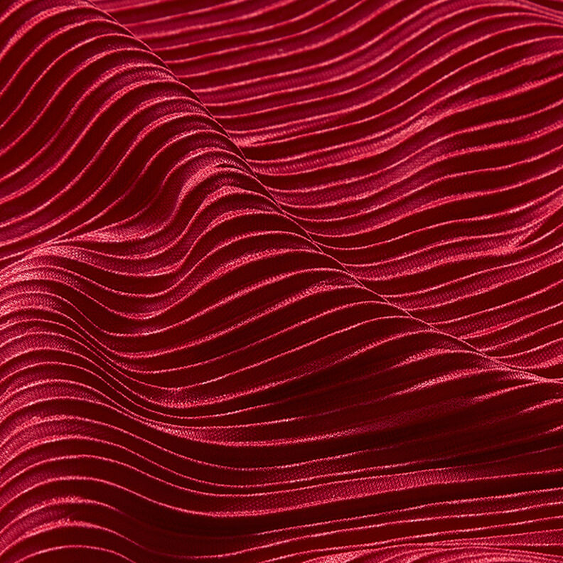 Jersey plissé – rød,  image number 2