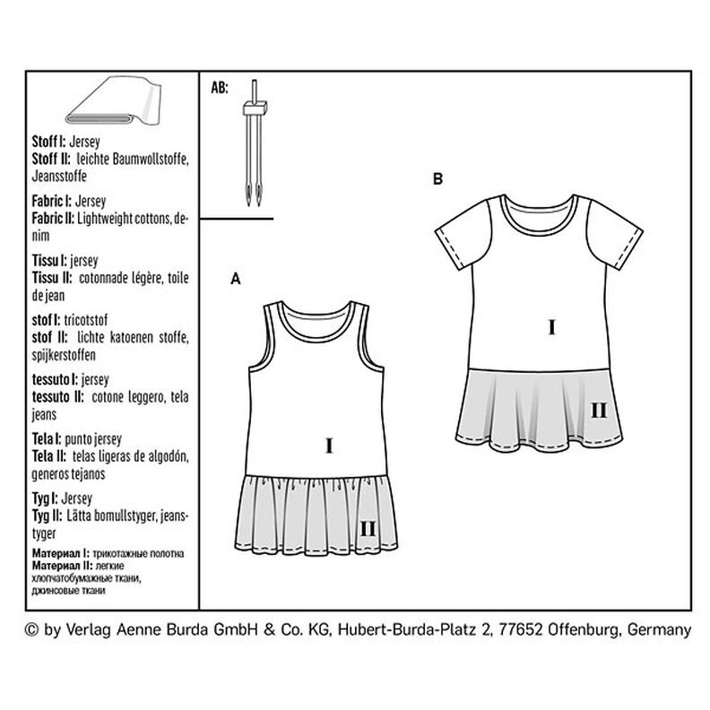 Kjoler til piger, Burda 9341 | 92 - 122,  image number 9