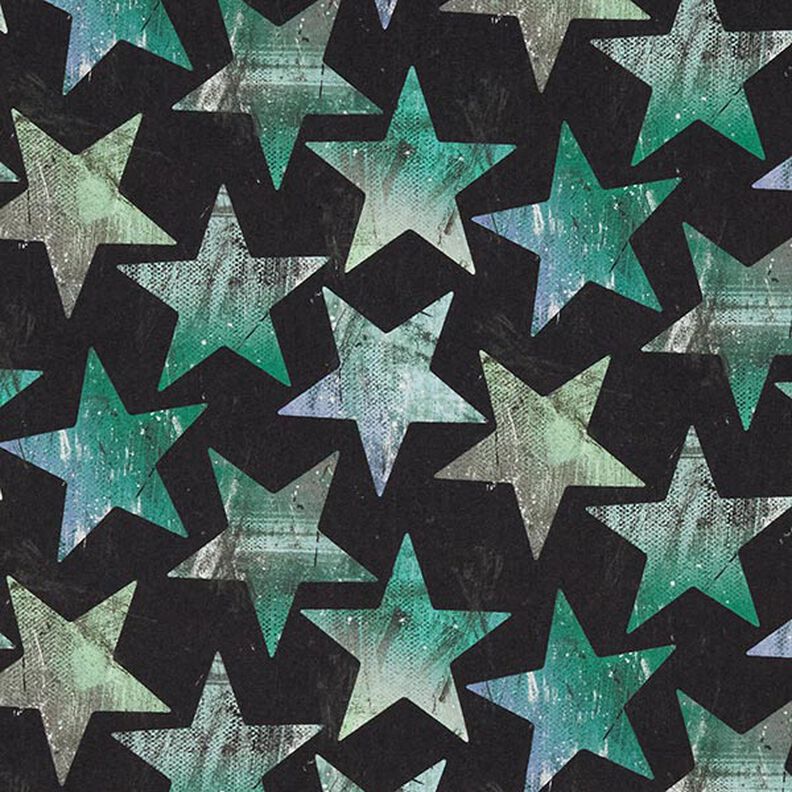 Softshell stjerner – sort/grøn,  image number 1