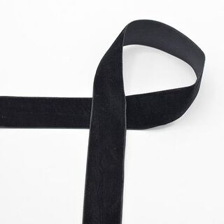 Fløjlsbånd [25 mm] – sort, 