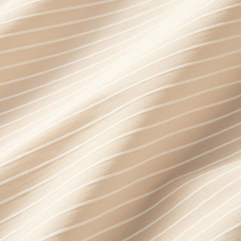 Stretchstof elastisk på langs med striber på tværs – beige,  image number 2