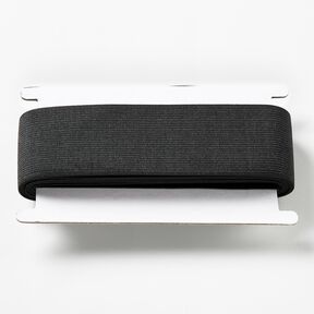 Glat gummibånd [3 m | 50 mm] – sort, 