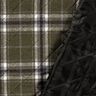 Quiltstof ternet – mørk olivengrøn/stengrå,  thumbnail number 2