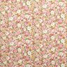 Bomuldspoplin romantiske blomster – rosa/beige,  thumbnail number 1