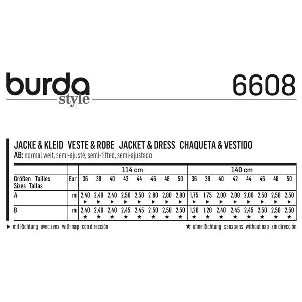Jakke / kjole, Burda 6608,  image number 5