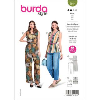 Overall / Bluse  | Burda 5914 | 34-44, 