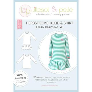 Efterårskombination Kjole og T-shirt Lillesol & Pelle No. 26 | 80 - 164, 