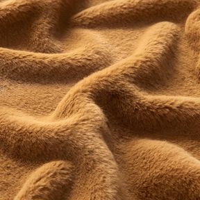 høj kvalitet ensfarvet kunstpels – råbrun, 