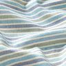 Dekorationsstof Halvpanama flerfarvede striber genanvendt – lys turkis,  thumbnail number 2
