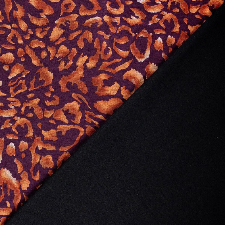 Romanit jersey leopardmønster – aubergine/terracotta,  image number 4