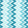 Voksdug, Ikat-print – azur/hvid,  thumbnail number 1