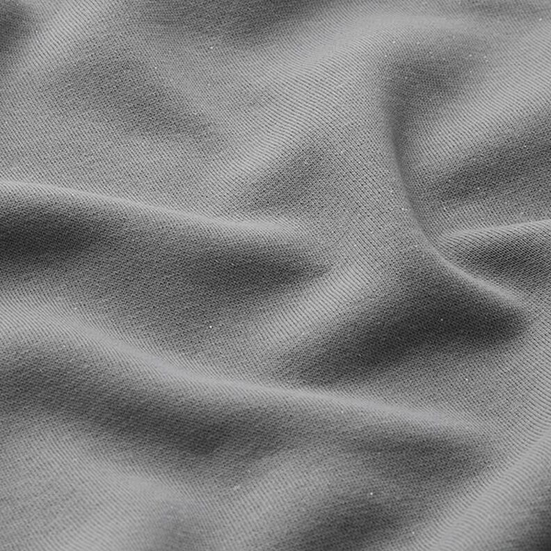 Sweatshirt lodden ensfarvet Lurex – mørkegrå/sølv,  image number 3