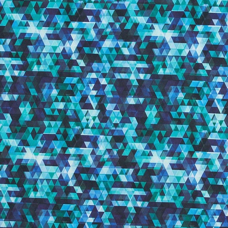 Softshell kulørte trekanter Digitaltryk – natblå/azur,  image number 1
