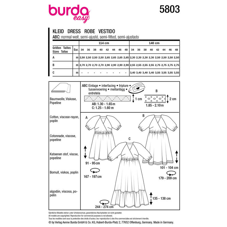 Kjole | Burda 5803 | 34-48,  image number 12