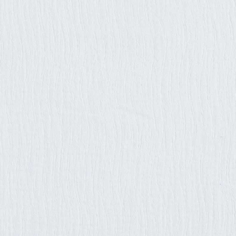 Hør-bomulds-miks Jacquard Bølgemønster – hvid,  image number 3