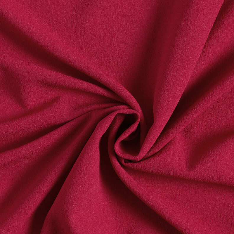 Crêpe Georgette – mørkerød,  image number 1