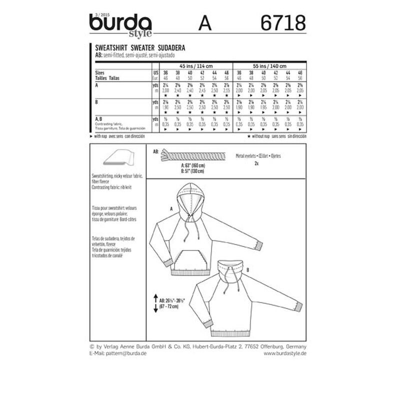 Sweater, Burda 6718,  image number 6